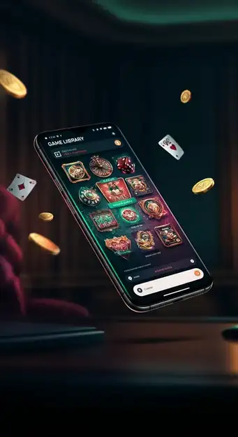 Interface mobile de Betify Casino affichant une large sélection de machines à sous populaires et des jeux en direct pour une expérience de jeu fluide